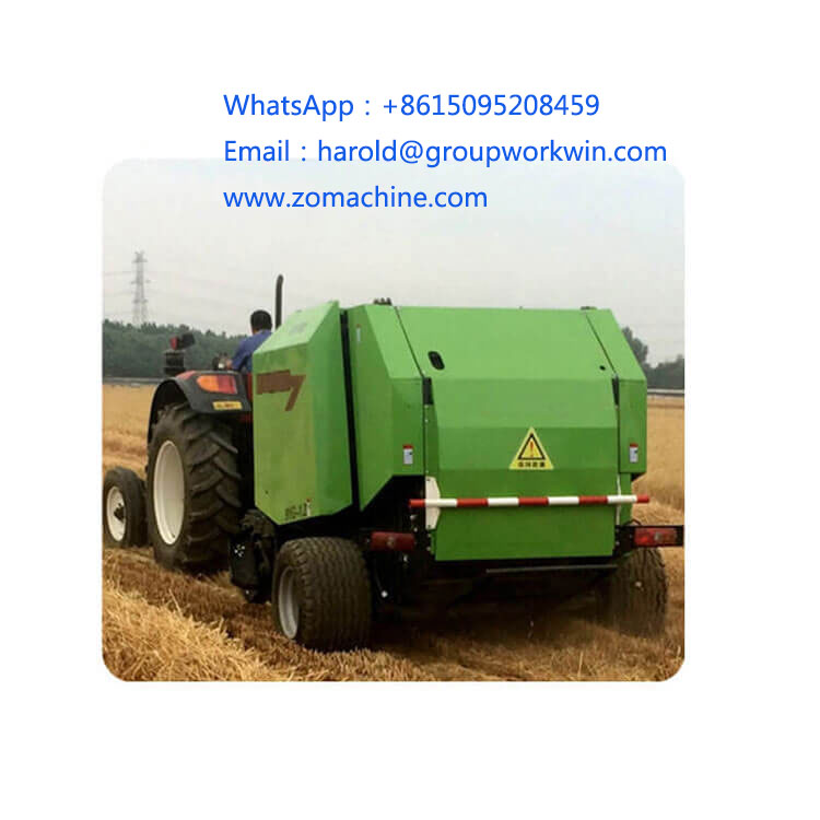 Hay and straw dry grass baler machine