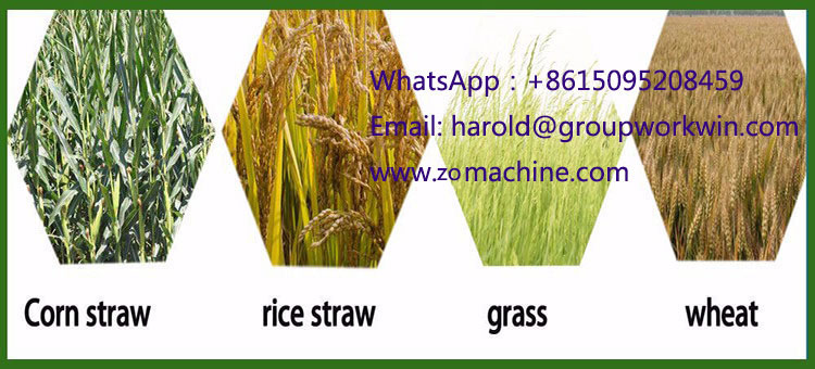 Hay and straw dry grass baler machine