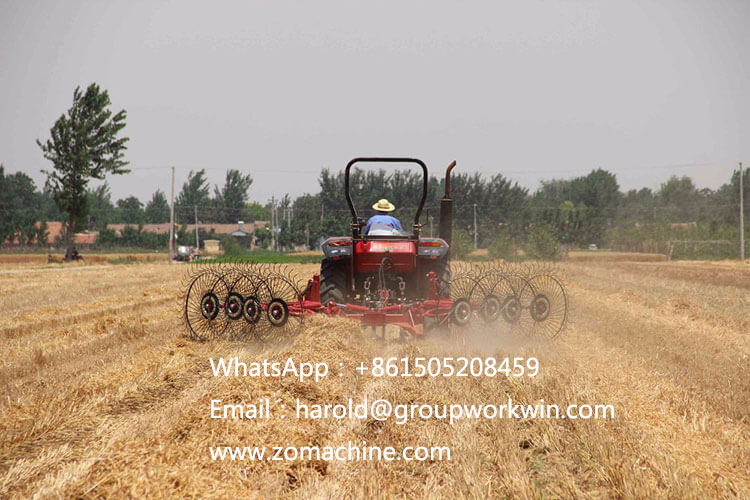 Wheel rotary rake machine for sale
