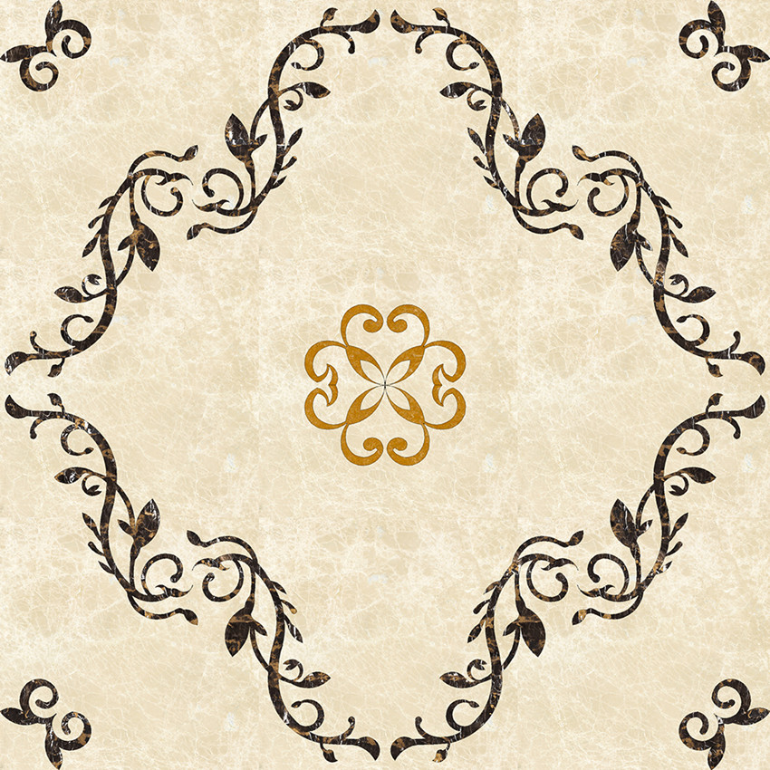 Best Selling Foshan Waterjet Natural Marble Floor Tile Decorative Stone