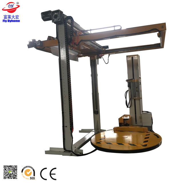 Factory price TP1650FL automatic pallet wrapping machine with 1650mm wrapping pallet