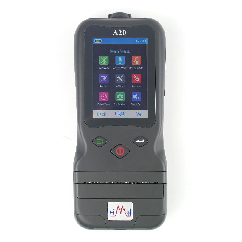 Police Professional Breath Alcohol Analyzer A20 with Builtin Printer for Car