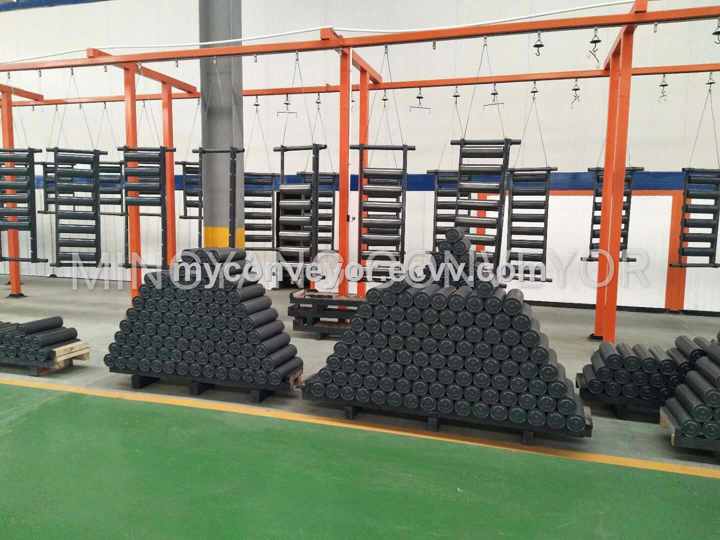 CEMA Standard Rubber Rings Coated Conveyor Impact Roller