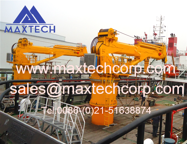 Deck Cranes 40 Ton Boat Lifting Ship Top Quality