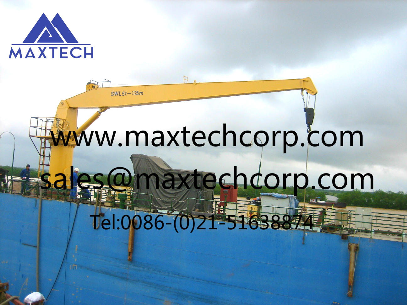 Hydraulic Ship Marine Offshore Deck Cranes