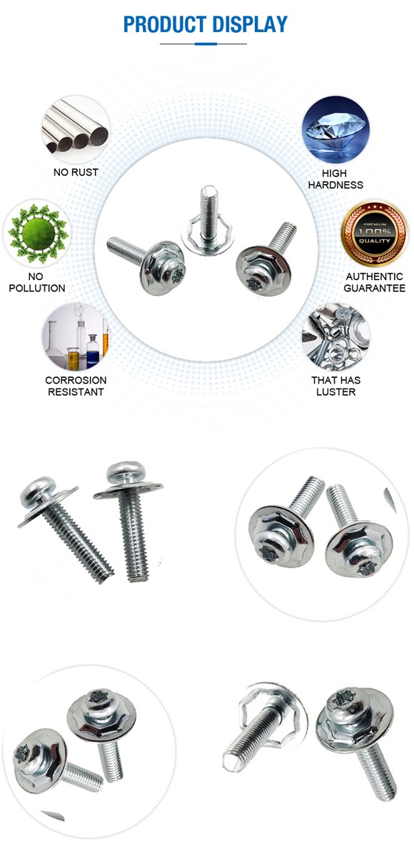 Torx pan head washer sems machine screws