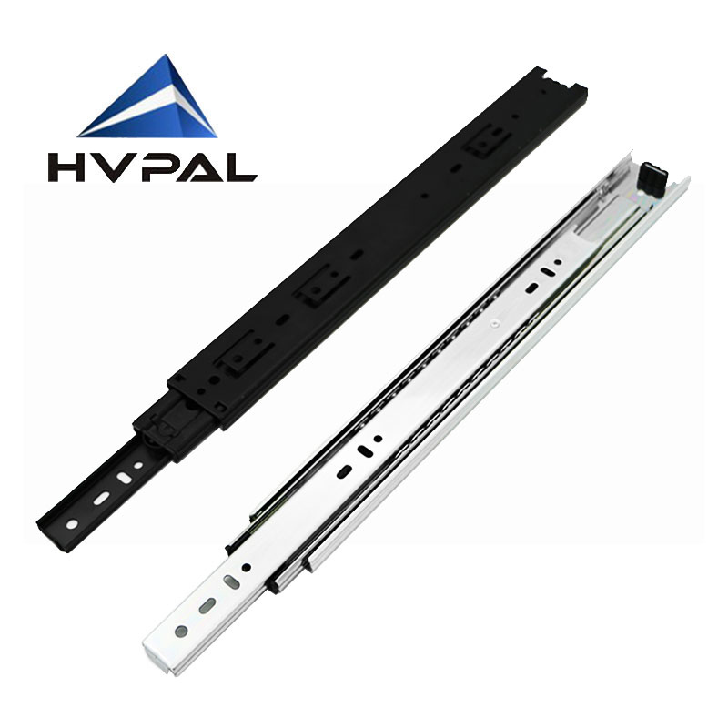 45mm width 18 inches length furniture kitchen heavy duty cabinet drawer slide 3 folds ball bearing cabinet drawer slide