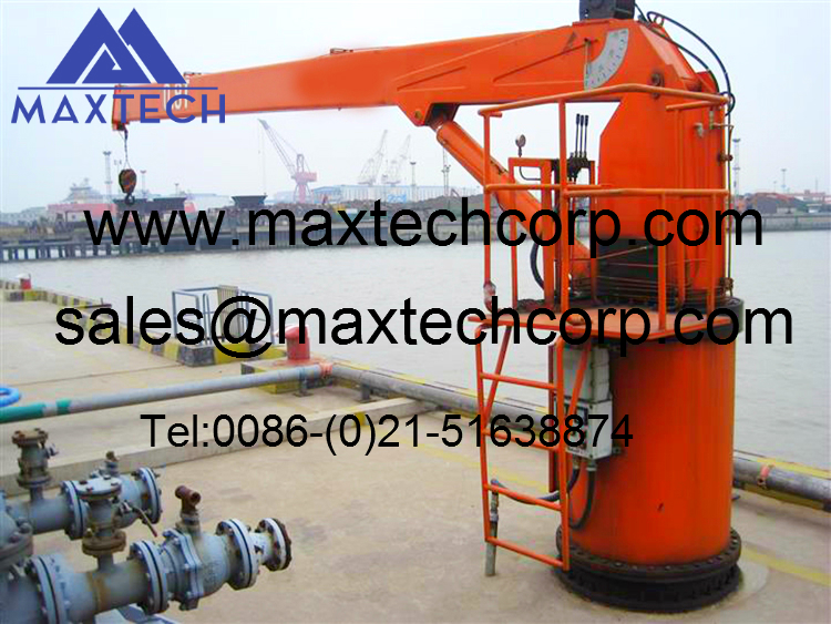 Marine Telescopic Boom Ship Deck Crane