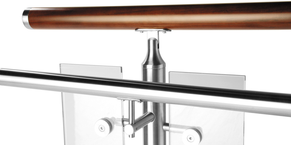 Strong Stainless Steel Adjustable Stainless Vertical Handrail Brackets