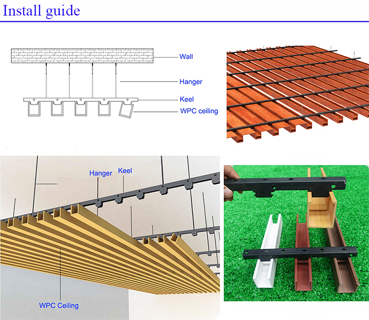 Hotsale water proof fire proof WPC ceiling