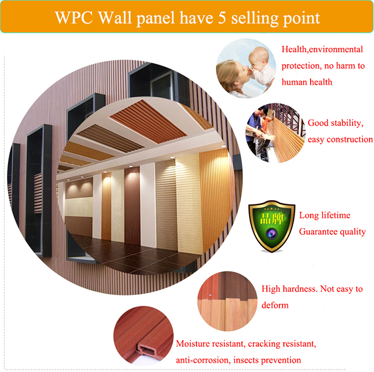 Popular restaurant hotel WPC wall panel