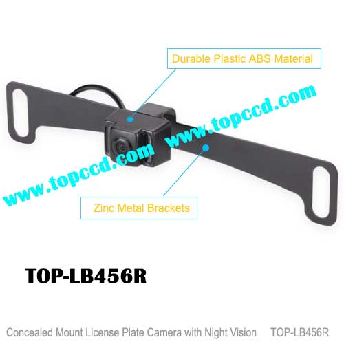 Universal License Plate Number IR Camera with Dual Mounting brackets Optional from Topccd TOPLB455