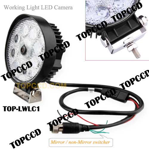 Vehicle LED Working lamp Light Builtin Camera from Topccd TOPLWLC1