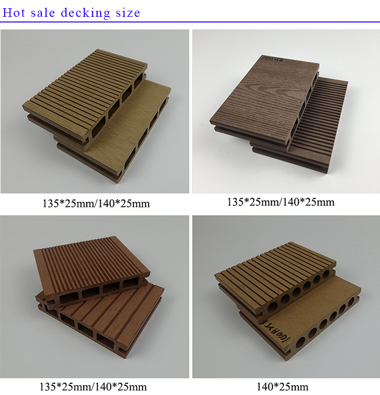 Water proof anti slip garden WPC decking