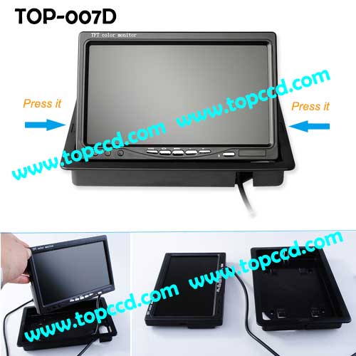 7inch Headrest TFT LCD Digital Monitor from Topccd TOP007D