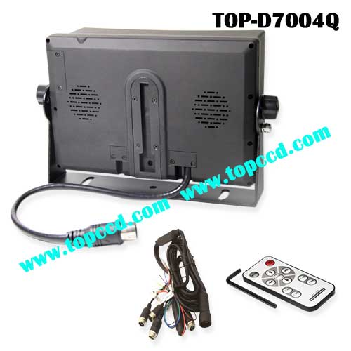 7inch Truck Quad TFT LCD Reversing Backup Monitor from Topccd TOPD7004Q