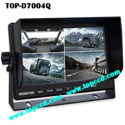 7inch Truck Quad TFT LCD Reversing Backup Monitor from Topccd TOPD7004Q