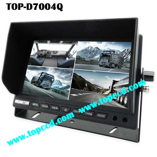 7inch Truck Quad TFT LCD Reversing Backup Monitor from Topccd TOPD7004Q