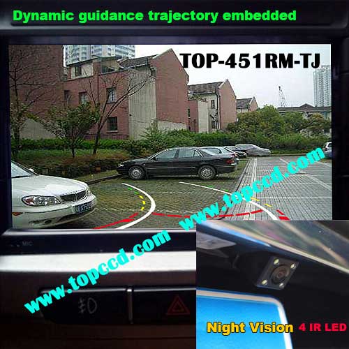 Car Assistance Trajectory Reversing Backup Camera from Topccd TOP451RMTJ