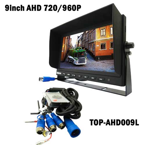 9inch Mobile Safety Vision 960P AHD Monitor for Rear Obversation from Topccd TOPAHD009L