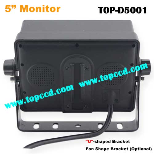 5 Inch vehicle digital Monitor with 3CH video input and 2CH audio input DC12V24V from Topccd TOPD5001