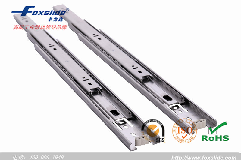 45mm ball bearing 3fold full extension stainless steel drawer slide