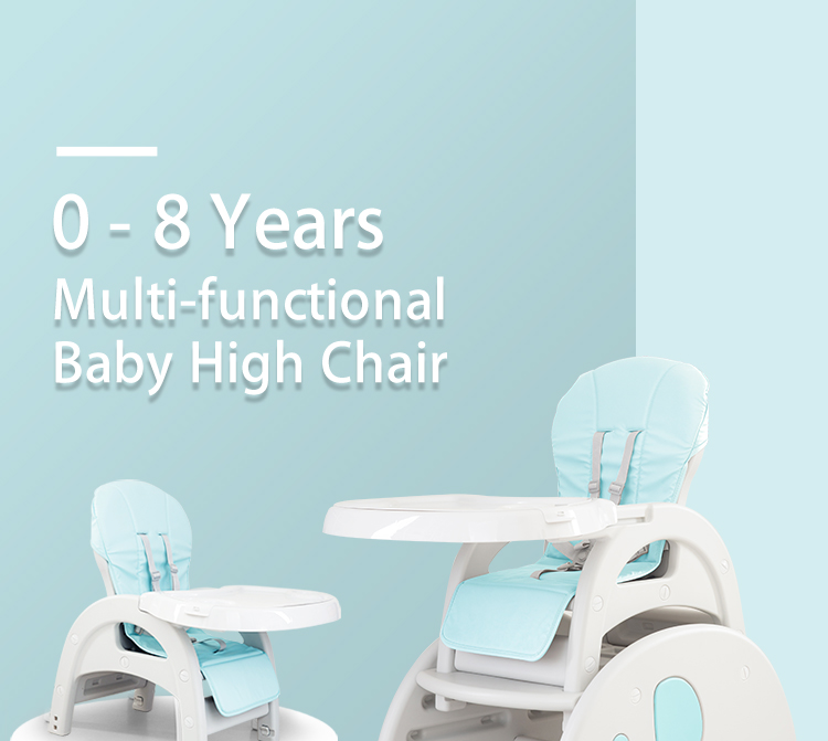 Multifunction 3 in 1 plastic dinner chair baby high chair