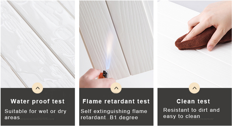 Fire proof shopping mall interior decorative WPC wall panel