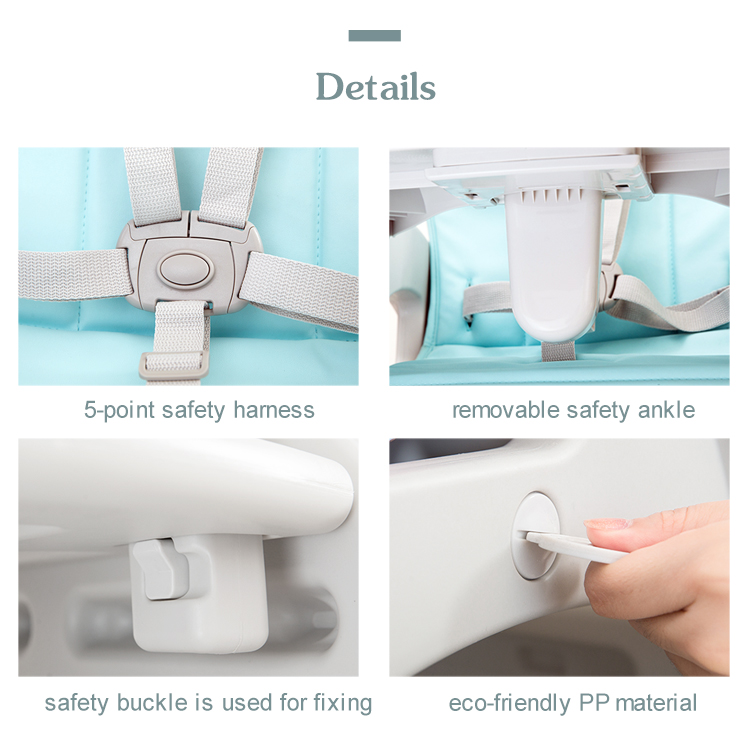 Multifunction 3 in 1 plastic dinner chair baby high chair