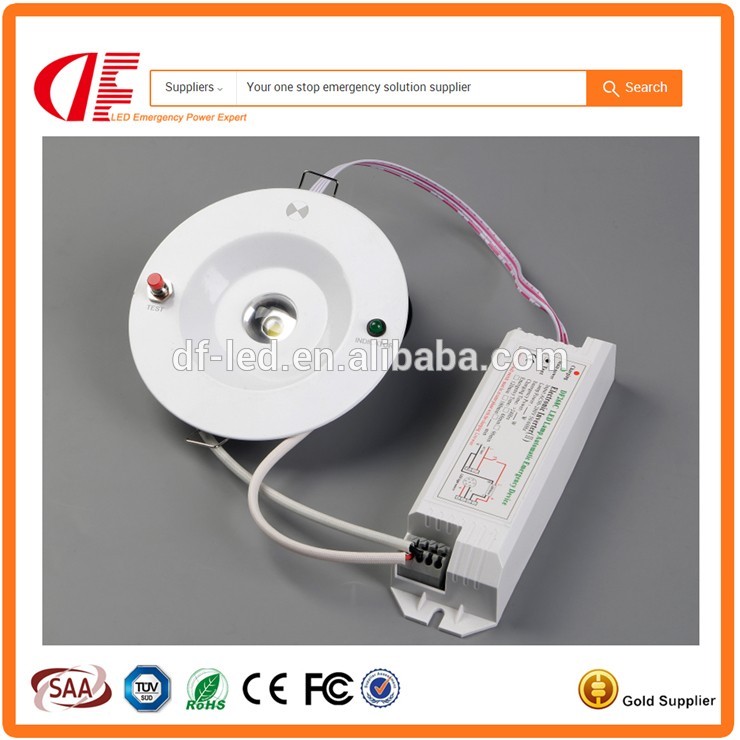 Good quality 3W emergency ceiling light emergency funcion 3hours battery backup light for fire escaping