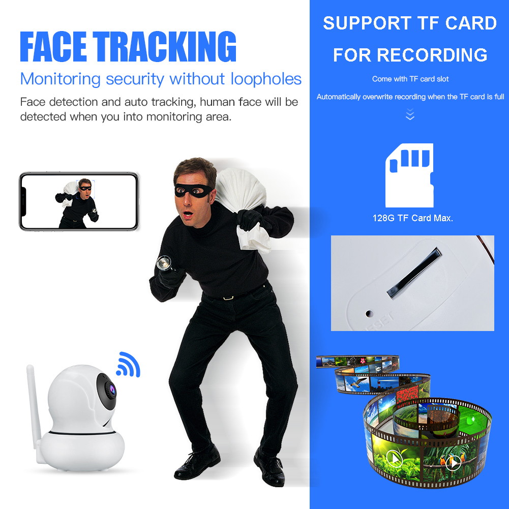 K21 1080P Face Tracking 4X Zoom IP Camera