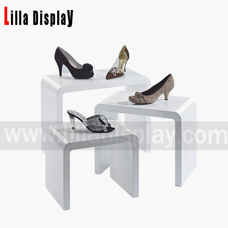 LilladisplayBepoke high quality MDF retail store shoes display cubes DC008SW LilladisplayBepoke high quality MDF retail store shoes display cubes DC008SW