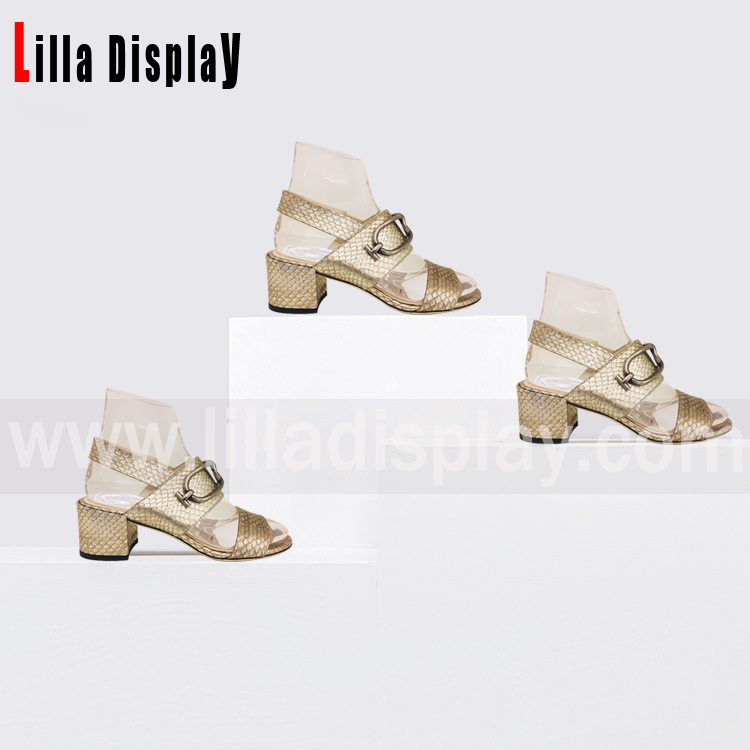 LilladisplayShoes store use crystal shoes display stand for 4cm6cm heels height pumps shoes wedgeshigh heels display