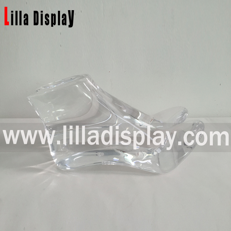 LilladisplayShoes store use crystal shoes display stand for 4cm6cm heels height pumps shoes wedgeshigh heels display