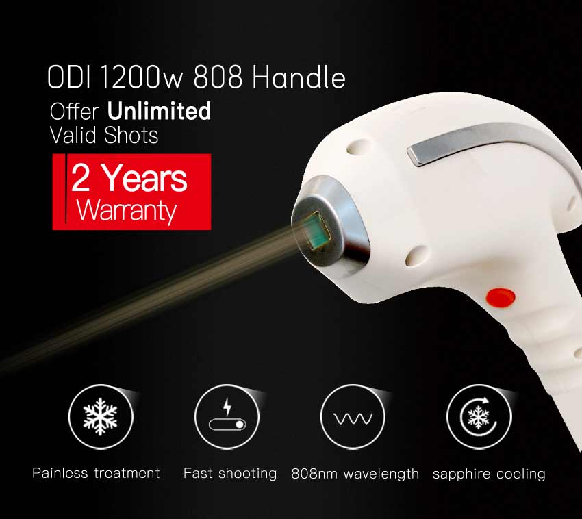 Painless Permanent 808nm Diode Laser Hair Removal Machine