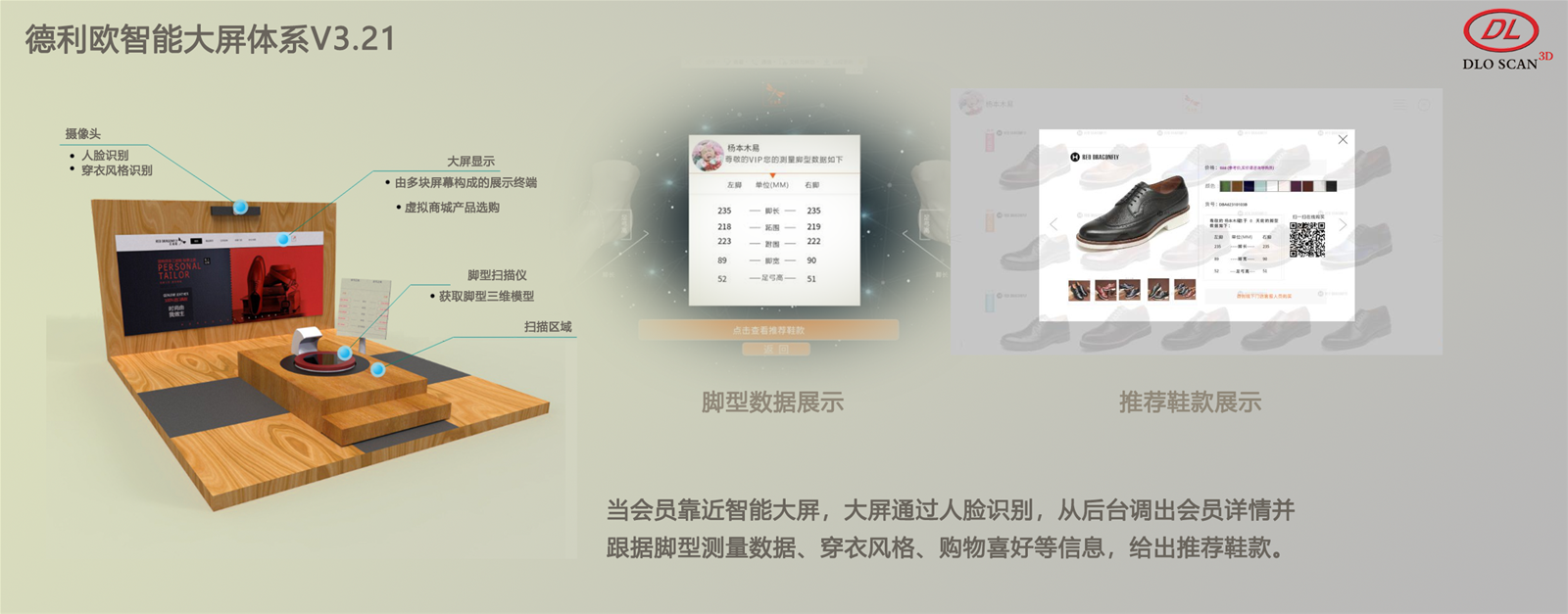 3D intelligent foot scanner complete output STL model files calculate more than 50 items of foot data