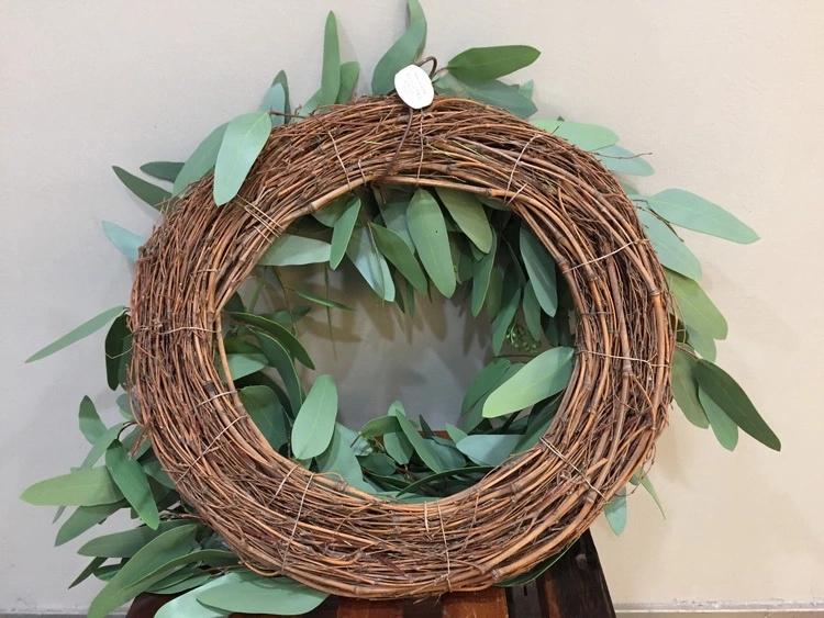 Big Artificial Eucalyptus Leaves Wreath for Decoration 2018 New Design