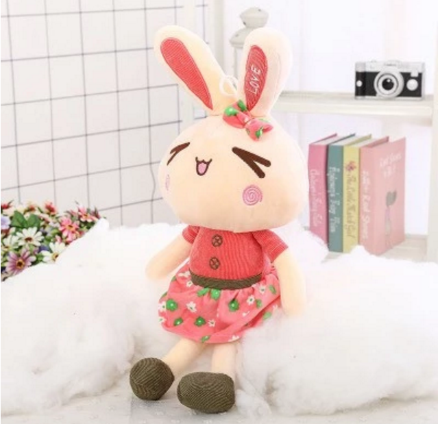 OEM lovely rabbit plush doll toy for children