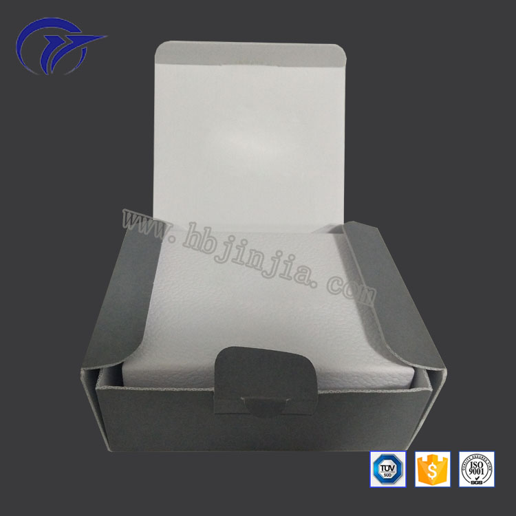 Blank grey special shape foldable and unfoldable cosmetic packaging corrugated mailer box