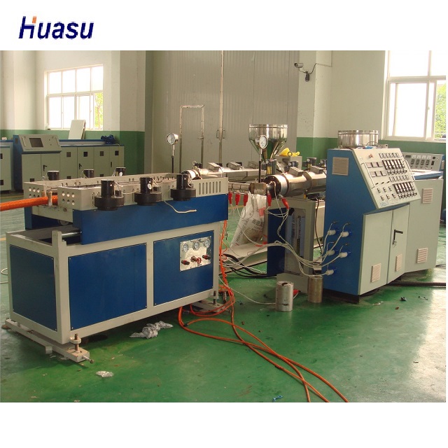 HDPEPPCPVC Double Wall Corrugated Pipe Extrusion Line