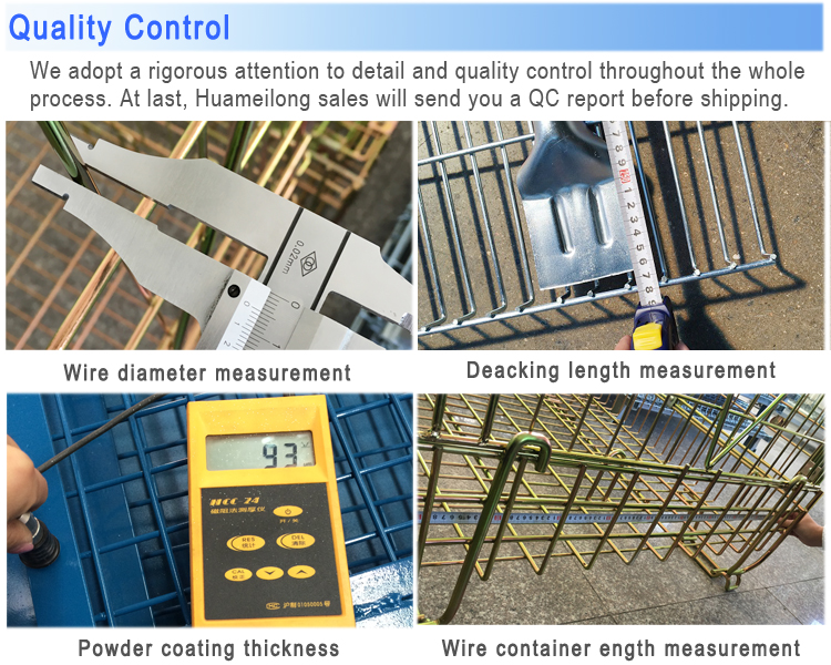 Euro warehouse bulk collapsible rigid steel metal folding stackable wire mesh storage pallet cages with wooden pallet