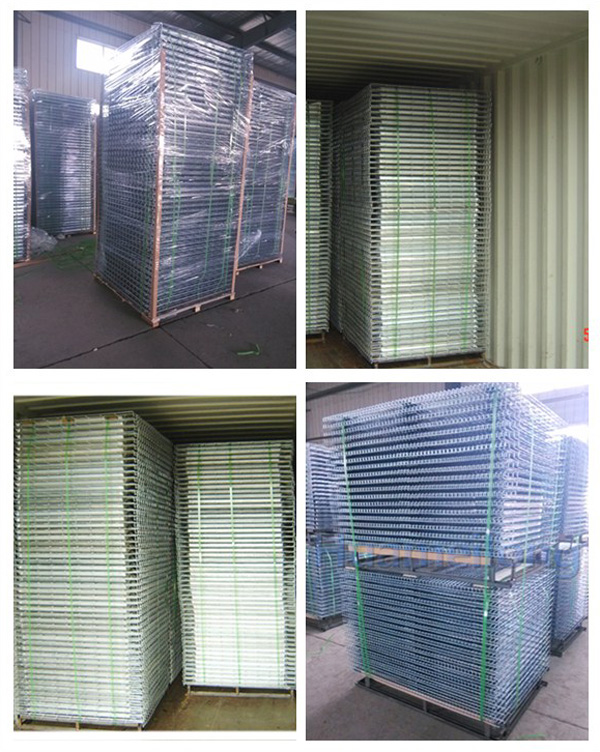 Dalian huameilong flared channel steel welded china zinc galvanized storage metal box beam wire mesh deck