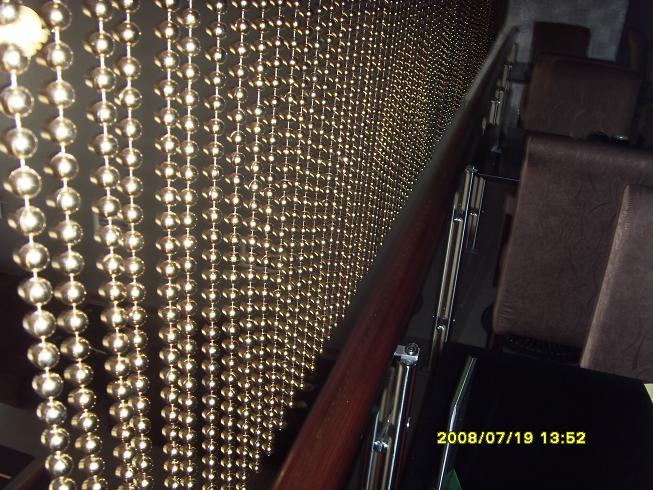Gold Bead Chain Curtain for interior decoration
