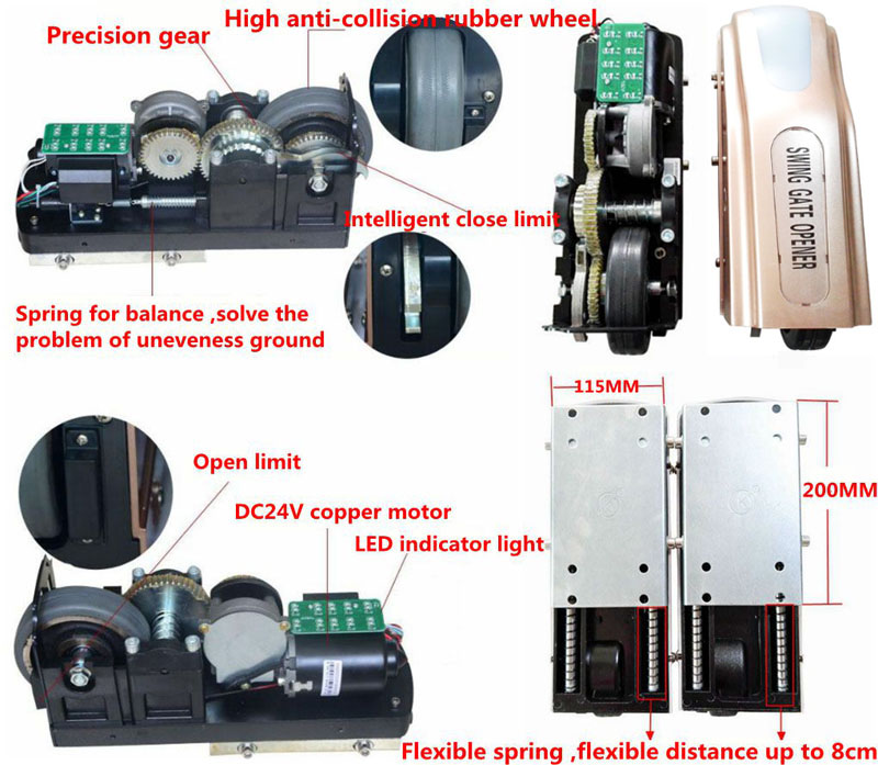 OMKER Wheel Type Roller Swing Gate Opener Operator