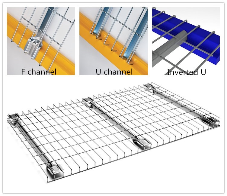 Dalian huameilong flared channel steel welded china zinc galvanized storage metal box beam wire mesh deck