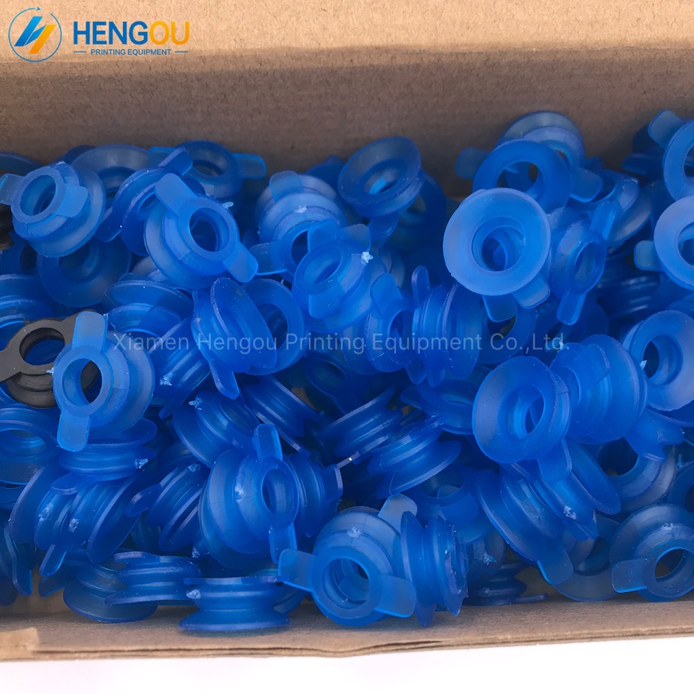 100 pieces blue quality rubber suckers Heidelberg rubber sucker for gto offset printing machinery parts 42016073