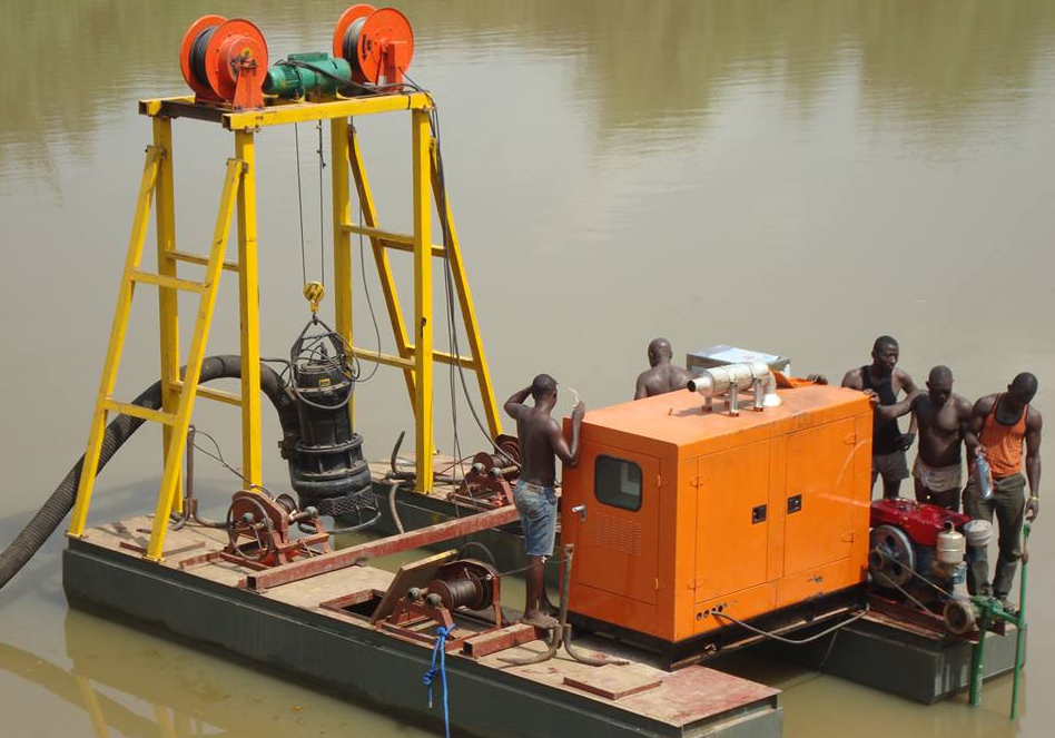 NSQ river sand suction vertical submersible dredge pump
