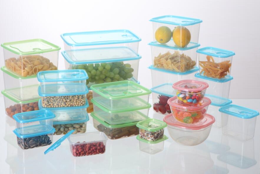 Clear Plastic UltraThin Food Storage Container Sets with Variety Size