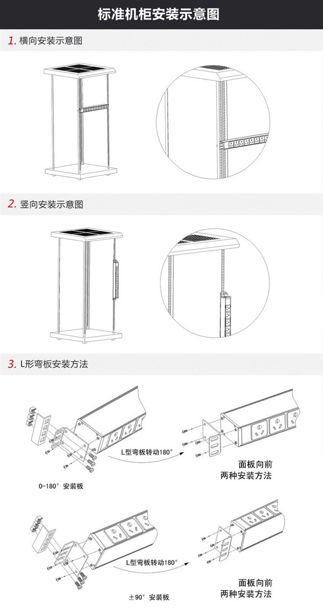 Gowone oubiao PDU cabinets outlet power strip industrial lug plate 16 a European plug lightning protection filter