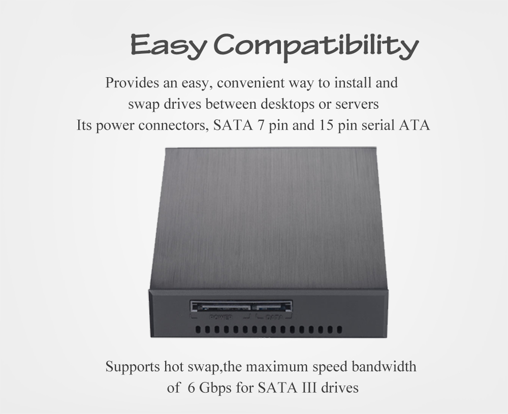 Unestech 25in SATA aluminum hot swap mobile rack for 25 enclosure with 715mm hardd rives